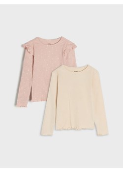 Sinsay - Koszulki 2 pack - różowy ze sklepu Sinsay w kategorii Bluzki dziewczęce - zdjęcie 165684457