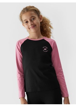 4F Koszulka w kolorze czarno-różowym ze sklepu Limango Polska w kategorii Bluzki dziewczęce - zdjęcie 165685308