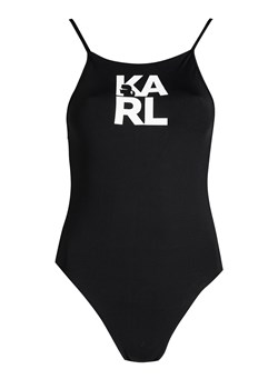 Karl Lagerfeld Strój Kąpielowy "Logo" | KL22WOP01 | Printed Logo | Kobieta | Czarny ze sklepu ubierzsie.com w kategorii Stroje kąpielowe - zdjęcie 165692905