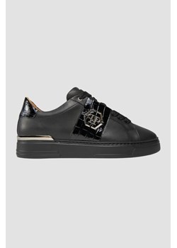 PHILIPP PLEIN Czarne sneakersy Leather Lo-top, Wybierz rozmiar 41 ze sklepu outfit.pl w kategorii Trampki męskie - zdjęcie 165701726