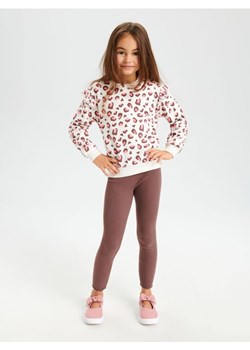 Sinsay - Komplet: bluza i legginsy - kremowy ze sklepu Sinsay w kategorii Komplety dziewczęce - zdjęcie 165704166