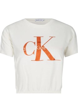 CALVIN KLEIN JEANS T-shirt | Cropped Fit ze sklepu Gomez Fashion Store w kategorii Bluzki dziewczęce - zdjęcie 165715879