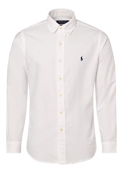 Polo Ralph Lauren Koszula męska Mężczyźni Modern Fit Bawełna biały jednolity button down ze sklepu vangraaf w kategorii Koszule męskie - zdjęcie 165716799