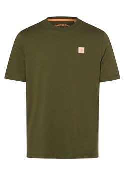 Scotch & Soda T-shirt męski Mężczyźni Bawełna oliwkowy jednolity ze sklepu vangraaf w kategorii T-shirty męskie - zdjęcie 165716896