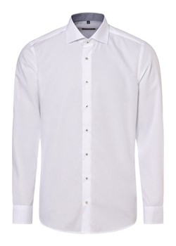 Eterna Slim Fit Koszula męska Mężczyźni Slim Fit Bawełna biały jednolity ze sklepu vangraaf w kategorii Koszule męskie - zdjęcie 165717028
