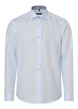 Eterna Slim Fit Koszula męska Mężczyźni Slim Fit Bawełna jasnoniebieski jednolity ze sklepu vangraaf w kategorii Koszule męskie - zdjęcie 165717029