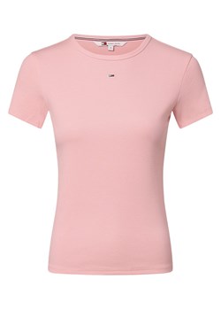 Tommy Jeans T-shirt damski Kobiety Bawełna różowy jednolity ze sklepu vangraaf w kategorii Bluzki damskie - zdjęcie 165717058