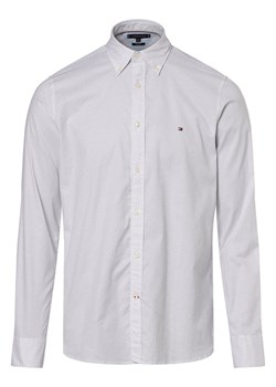 Tommy Hilfiger Koszula męska Mężczyźni Slim Fit Bawełna biały wzorzysty ze sklepu vangraaf w kategorii Koszule męskie - zdjęcie 165717065