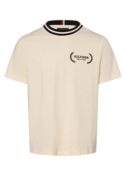 Tommy Hilfiger T-shirt męski Mężczyźni Bawełna piaskowy jednolity ze sklepu vangraaf w kategorii T-shirty męskie - zdjęcie 165717075