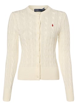 Polo Ralph Lauren Kardigan damski Kobiety Bawełna écru wypukły wzór tkaniny ze sklepu vangraaf w kategorii Swetry damskie - zdjęcie 165717148