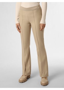 VG Spodnie Kobiety Sztuczne włókno beżowy jednolity ze sklepu vangraaf w kategorii Spodnie damskie - zdjęcie 165717598