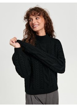 Sinsay - Sweter z ozdobnym splotem - czarny ze sklepu Sinsay w kategorii Swetry damskie - zdjęcie 165719536