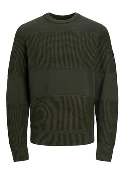 Jack &amp; Jones Sweter w kolorze ciemnozielonym ze sklepu Limango Polska w kategorii Swetry męskie - zdjęcie 165742567