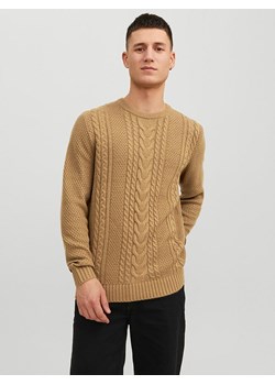 Jack &amp; Jones Sweter w kolorze jasnobrązowym ze sklepu Limango Polska w kategorii Swetry męskie - zdjęcie 165742568