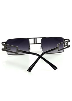 Prostokątne okulary przeciwsłoneczne MAZZINI RETRO STAR czarny ze sklepu Verostilo w kategorii Okulary przeciwsłoneczne damskie - zdjęcie 165743938