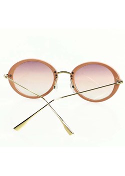 Okrągłe okulary przeciwsłoneczne MAZZINI LENONKI NEW różowe ze sklepu Verostilo w kategorii Okulary przeciwsłoneczne damskie - zdjęcie 165744349