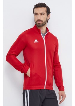 adidas Performance bluza treningowa Entrada 22 kolor czerwony z aplikacją ze sklepu ANSWEAR.com w kategorii Bluzy męskie - zdjęcie 165750937