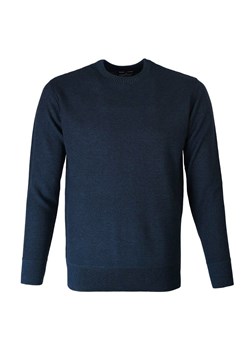 Męski Sweter Pako Jeans - Wełniany - Granatowy Melanż SWPJNSmonoGR ze sklepu JegoSzafa.pl w kategorii Swetry męskie - zdjęcie 165753749