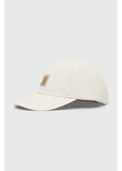 Carhartt WIP czapka z daszkiem bawełniana Dune Cap kolor beżowy z aplikacją I032198.1NGXX ze sklepu PRM w kategorii Czapki z daszkiem damskie - zdjęcie 165753809