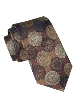 Męski Krawat - Alties - Duże Talary w Odcieniach Brązów KRALTS1028 ze sklepu JegoSzafa.pl w kategorii Krawaty - zdjęcie 165783699