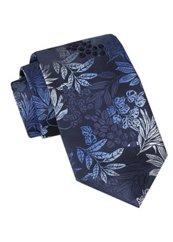 Męski Krawat - Alties - Kwiaty w Odcieniach Niebieskiego KRALTS1042 ze sklepu JegoSzafa.pl w kategorii Krawaty - zdjęcie 165783715