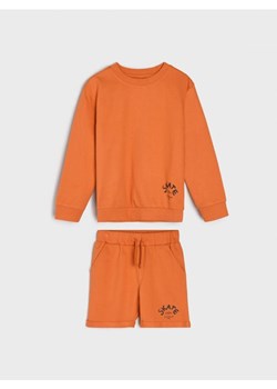 Sinsay - Komplet: bluza i szorty - pomarańczowy ze sklepu Sinsay w kategorii Dresy chłopięce - zdjęcie 165786129