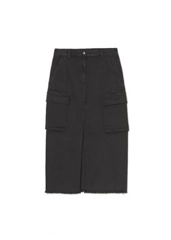 Cropp - Czarna jeansowa spódnica maxi - czarny ze sklepu Cropp w kategorii Spódnice - zdjęcie 165786906