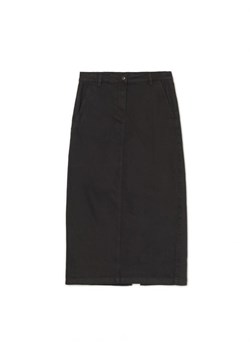 Cropp - Czarna jeansowa spódnica - czarny ze sklepu Cropp w kategorii Spódnice - zdjęcie 165786907