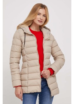 Sisley kurtka damska kolor beżowy zimowa ze sklepu ANSWEAR.com w kategorii Kurtki damskie - zdjęcie 165791545