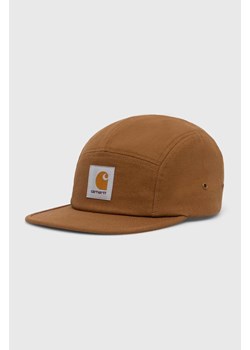 Carhartt WIP czapka z daszkiem Backley Cap kolor brązowy z aplikacją I016607.HZXX ze sklepu PRM w kategorii Czapki z daszkiem damskie - zdjęcie 165796746