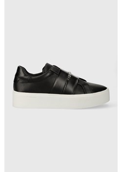 Calvin Klein sneakersy FLATFORM CUPSOLE SLIP ON W/HW kolor czarny HW0HW01862 ze sklepu ANSWEAR.com w kategorii Buty sportowe damskie - zdjęcie 165797408