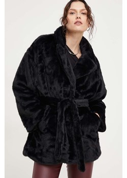 Answear Lab kurtka damska kolor czarny przejściowa ze sklepu ANSWEAR.com w kategorii Futra damskie - zdjęcie 165797768