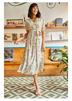 Olalook Sukienka w kolorze żółtym ze wzorem ze sklepu Limango Polska w kategorii Sukienki - zdjęcie 165805415