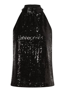 Selected Femme Top damski Kobiety Sztuczne włókno czarny jednolity ze sklepu vangraaf w kategorii Bluzki damskie - zdjęcie 165807979