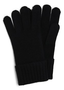 Marie Lund Damskie rękawiczki z czystego kaszmiru Kobiety Kaszmir czarny jednolity ze sklepu vangraaf w kategorii Rękawiczki damskie - zdjęcie 165807998