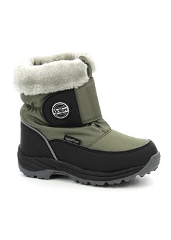 Kickers Kozaki zimowe &quot;Jumpsnow&quot; w kolorze khaki ze sklepu Limango Polska w kategorii Buty zimowe dziecięce - zdjęcie 165869178