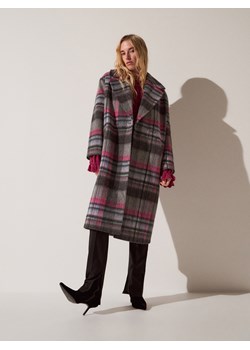 Reserved - Wełniany płaszcz - wielobarwny ze sklepu Reserved w kategorii Płaszcze damskie - zdjęcie 165878278