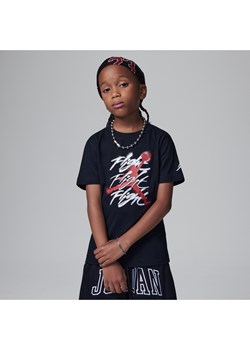 T-shirt dla małych dzieci Jordan Jumpman Flight Sprayed Tee - Czerń ze sklepu Nike poland w kategorii T-shirty chłopięce - zdjęcie 165881118