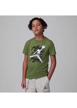T-shirt dla dużych dzieci Jordan Jumpman Flight Sprayed - Brązowy ze sklepu Nike poland w kategorii T-shirty chłopięce - zdjęcie 165881119