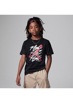 T-shirt dla dużych dzieci Jordan Jumpman Flight Sprayed - Czerń ze sklepu Nike poland w kategorii T-shirty chłopięce - zdjęcie 165881128