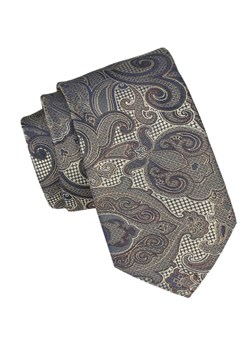 Krawat Męski - Alties - Odcienie Beżów, Orientalny Wzór KRALTS1012 ze sklepu JegoSzafa.pl w kategorii Krawaty - zdjęcie 165883476