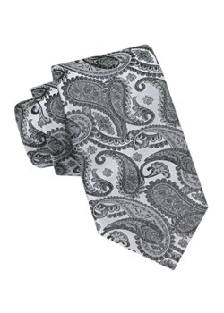 Krawat Męski - Alties - Szary Wzór Paisley KRALTS1020 ze sklepu JegoSzafa.pl w kategorii Krawaty - zdjęcie 165883488