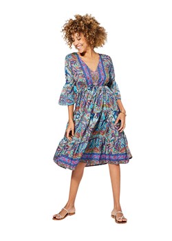 Aller Simplement Sukienka w kolorze turkusowo-fioletowym ze sklepu Limango Polska w kategorii Sukienki - zdjęcie 165885475