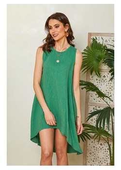 Lin Passion Lniana sukienka w kolorze zielonym ze sklepu Limango Polska w kategorii Sukienki - zdjęcie 165889509
