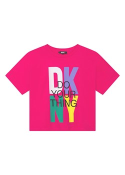 DKNY Koszulka w kolorze różowym ze sklepu Limango Polska w kategorii Bluzki dziewczęce - zdjęcie 165891157