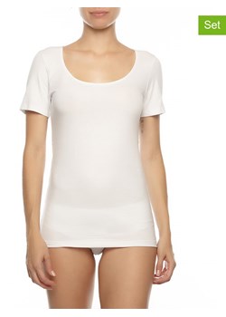 COTONELLA Koszulka w kolorze białym ze sklepu Limango Polska w kategorii Bluzki damskie - zdjęcie 165891798