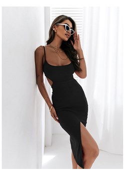 Midi sukienka z wycięciem na plecach CHELSEA - czarna ze sklepu magmac.pl w kategorii Sukienki - zdjęcie 165892826