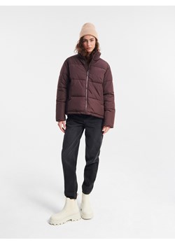 Reserved - Pikowana kurtka - ciemnobrązowy ze sklepu Reserved w kategorii Kurtki damskie - zdjęcie 165893627