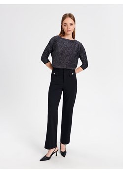 Sinsay - Spodnie eleganckie - czarny ze sklepu Sinsay w kategorii Spodnie damskie - zdjęcie 165894366