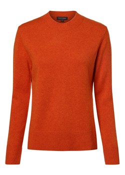 Franco Callegari Damski sweter z wełny merino Kobiety Wełna merino pomarańczowy marmurkowy ze sklepu vangraaf w kategorii Swetry damskie - zdjęcie 165986845
